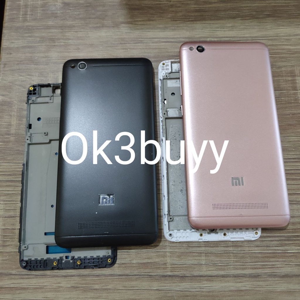 Back Cover Backdoor Casing Tutup Belakang + Frame LCD Tulang Tengah HP Xiaomi Redmi 4A