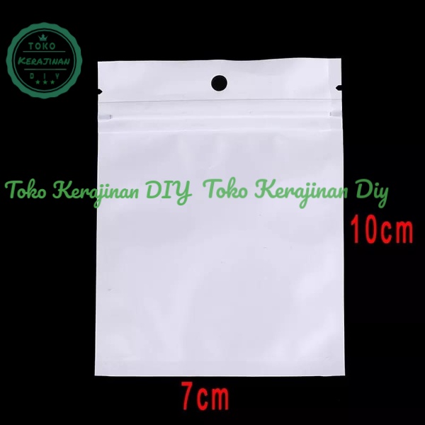 Plastik Klip Ziplock 7x10 Cm Plastik Putih Susu Aksesoris Packing Grade A