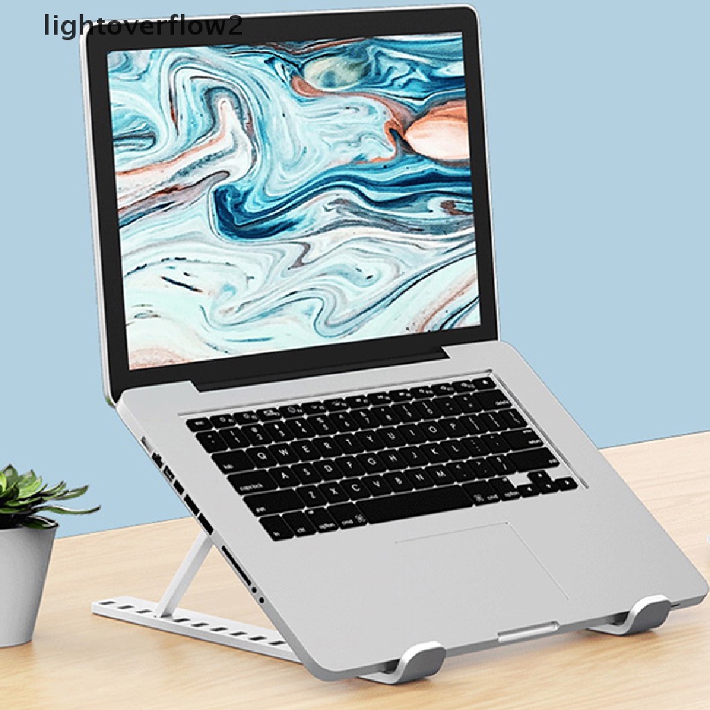 (lightoverflow2) 1pc Stand Pendingin Laptop / Notebook / iPad / Tablet Portable