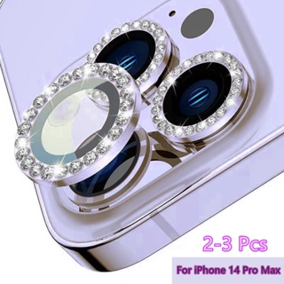 1 Set / 2 / 3PCS Pelindung Lensa Kamera Bahan Metal + Tempered Glass Untuk iPhone 14 Pro Max 13 Pro Max 11 12mini 12 Pro Max 13 Mini