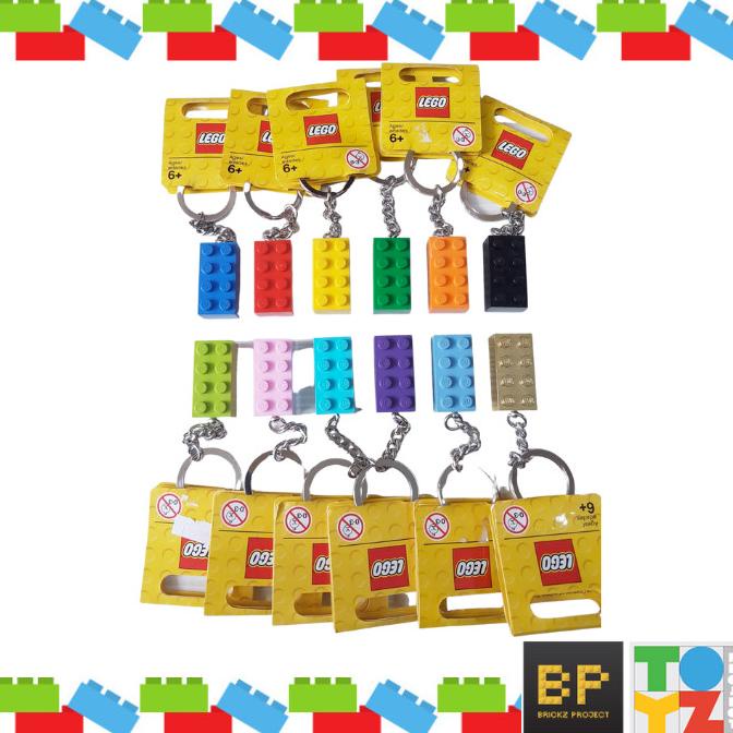 SALE NOW LEGO KEYCHAIN BRICK 2X4 - FREE ENGRAVE TERBAIK