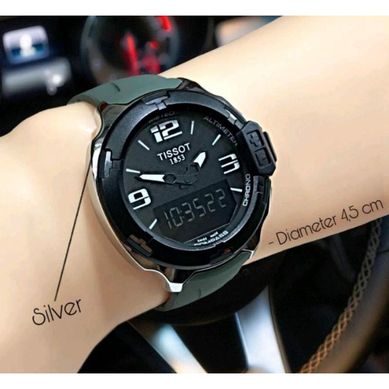 Terviral!!! Jam Tangan Tist Outdoor Mantul Jam Tangan Dualtime Water Resistant