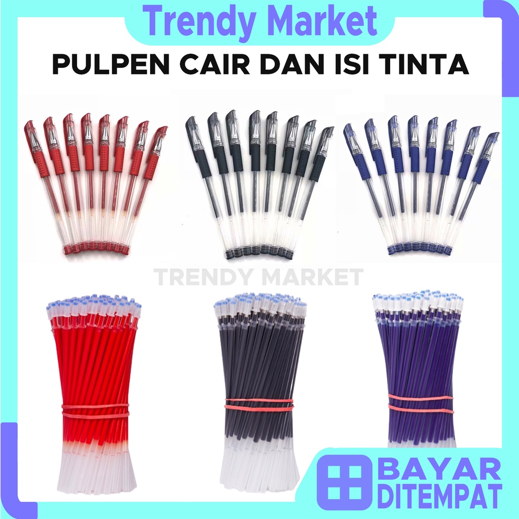 

COD Pulpen Tinta Cair & Isi Ulang Pena Sekolah Pena cair Office Kantor Serbaguna murah U09 / U59