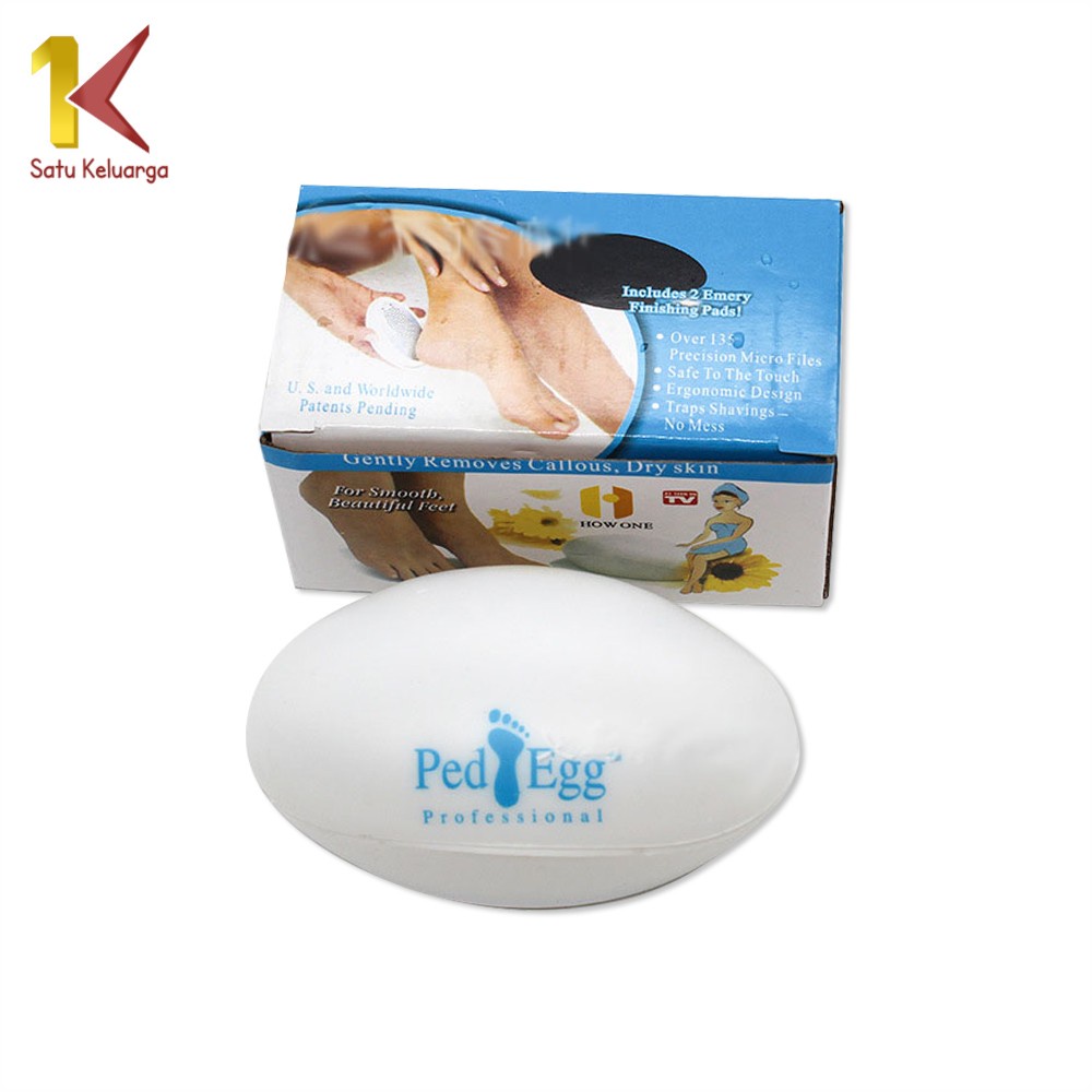 Satu Keluarga Ped Egg Penghalus Tumit Kaki C645 Alat Penghilang Kulit Kasar Telapak Kaki Portabel Al