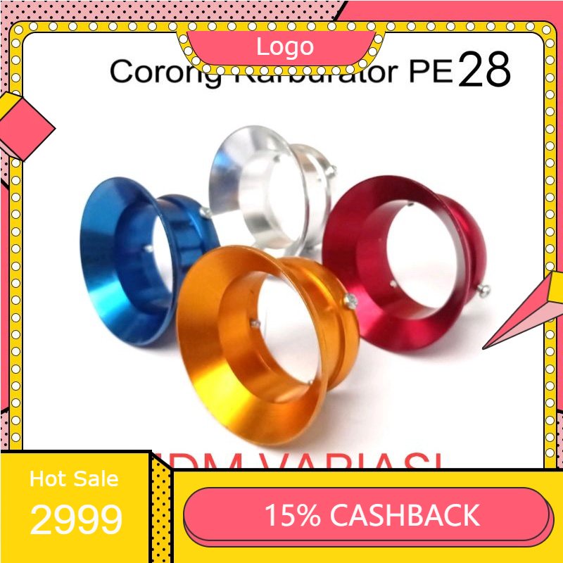 Velocity karburator PE 28 PWK 28 corong karbu corong karburator PE 28 PWK 28