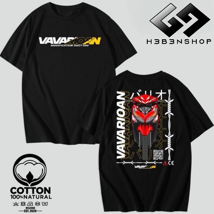 Kaos Baju Racing Otomotif Vavarioan Honda Vario Club - Hebenshop