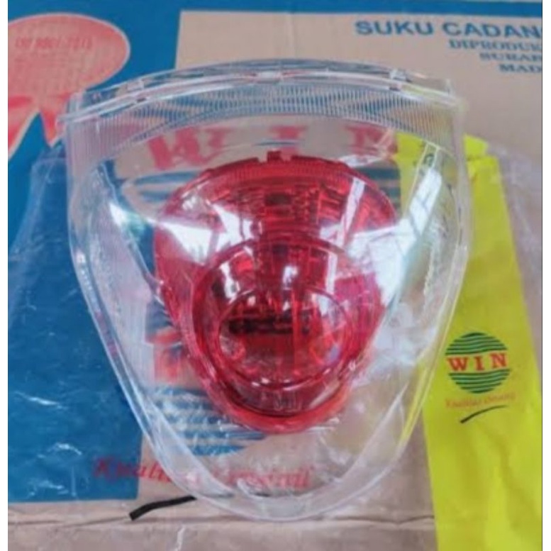 KACA MIKA LAMPU STOP BELAKANG STOPLAMP SCOOPY FI ESP DONAT RING 12 2017 2018 2019