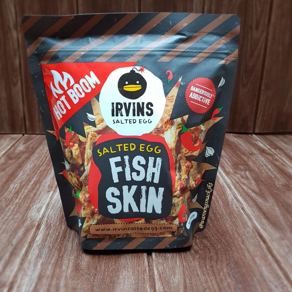 

trxB6n1M--IRVINS HOT BOOM SALTED EGG FISH SKIN 105gr | SNACK IMPORT