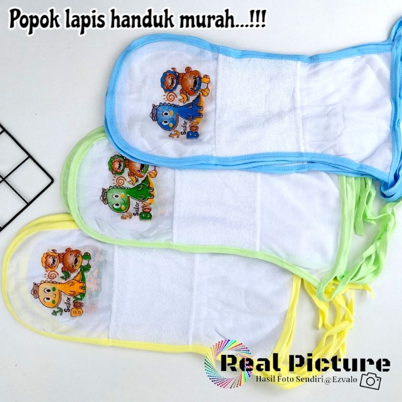 12 pcs popok lapis handuk ukuran besar motif dino