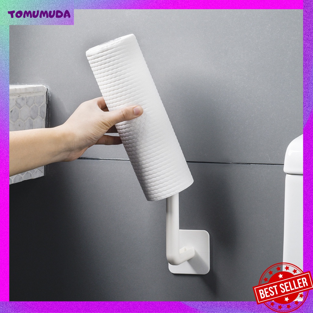 TOKOMUDA Kitchen Tissue Holder Gantungan Tissue Dapur Tisu Besar Holder Glass Multi-function LDS34