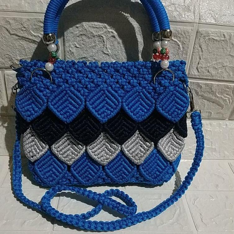 DMK.18Oc22ᴬ ▪ TAS RAJUT TALIKUR / TAS TALIKUR DAUN / TAS RAJUT / TAS RAJUT MURAH / TAS WANITA / TAS 