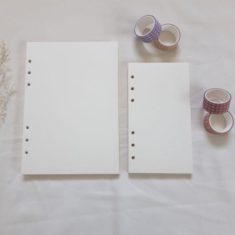 

BSFA REFIL ISI ULANG BINDER A5 A6 | 6 RING HOLES LUBANG | BOOKPAPER 90GSM | HVS 100GSM | 50 LEMBAR ↣ 11