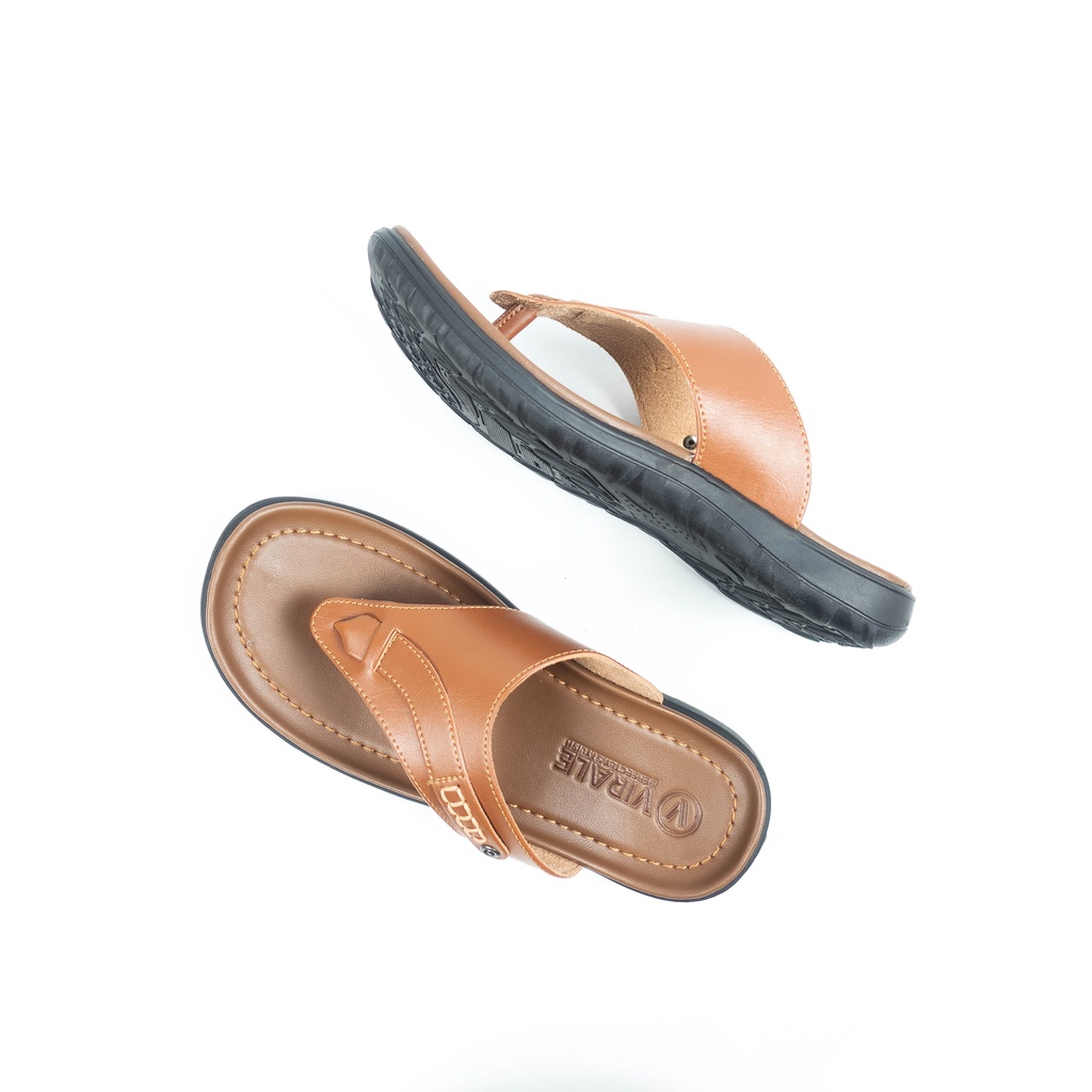 Sandal Jepit Kulit Pria Dewasa Model Casual Santai Mamojo Store BR 01