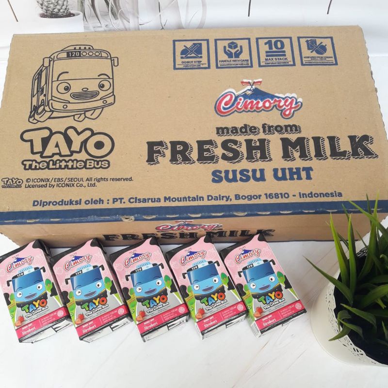 

Cimory Fresh Milk Susu UHT Anak Tayo Stroberi 125ml 1 Dus Isi 40