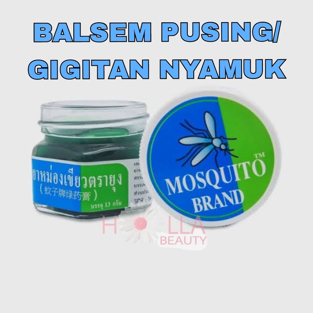 Green Balm Mosquito Brand/balsem/balsem nyamuk/refreshing/balsem gatal/balsem pusing