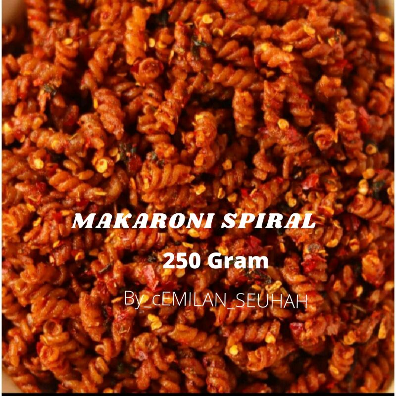 Makaroni spiral Pedas Daun Jeruk Isi 250 gram