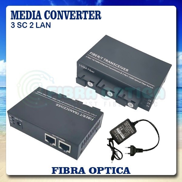 Media Converter 3 Sc 2 Lan 3Fo 2Lan 3 Fo 2 Lan