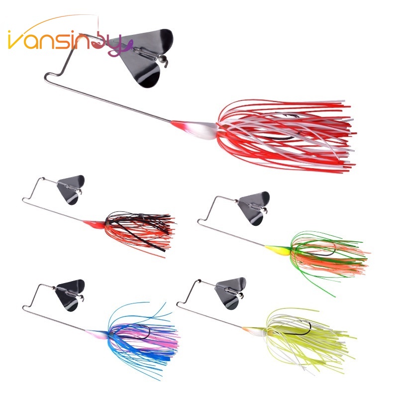 Umpan Pancing Spinner Bahan Metal Aneka Warna Untuk Ikan Bass Trout Salmon