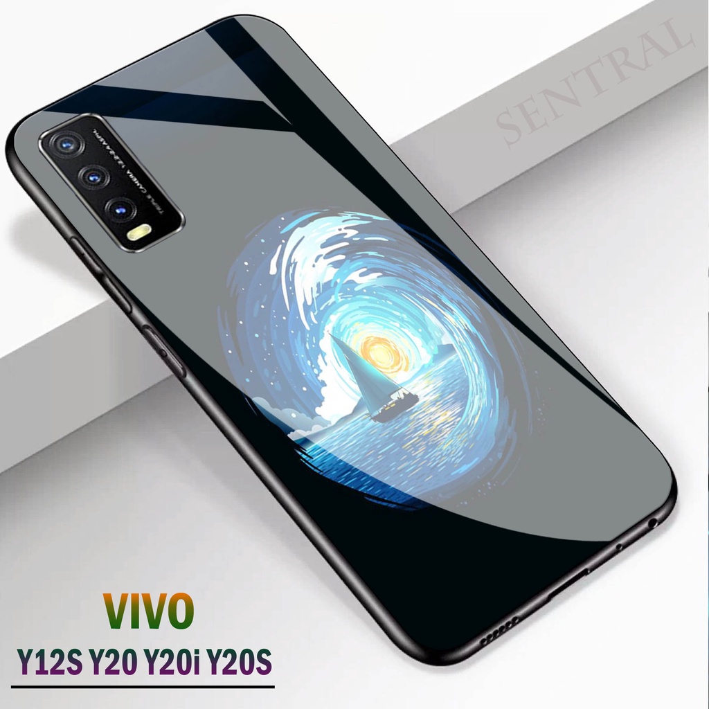 Softcase kaca VIVO Y12S Y20 Y20i Y20S - Case Handphone VIVO Y12S Y20 Y20i Y20S [T72].
