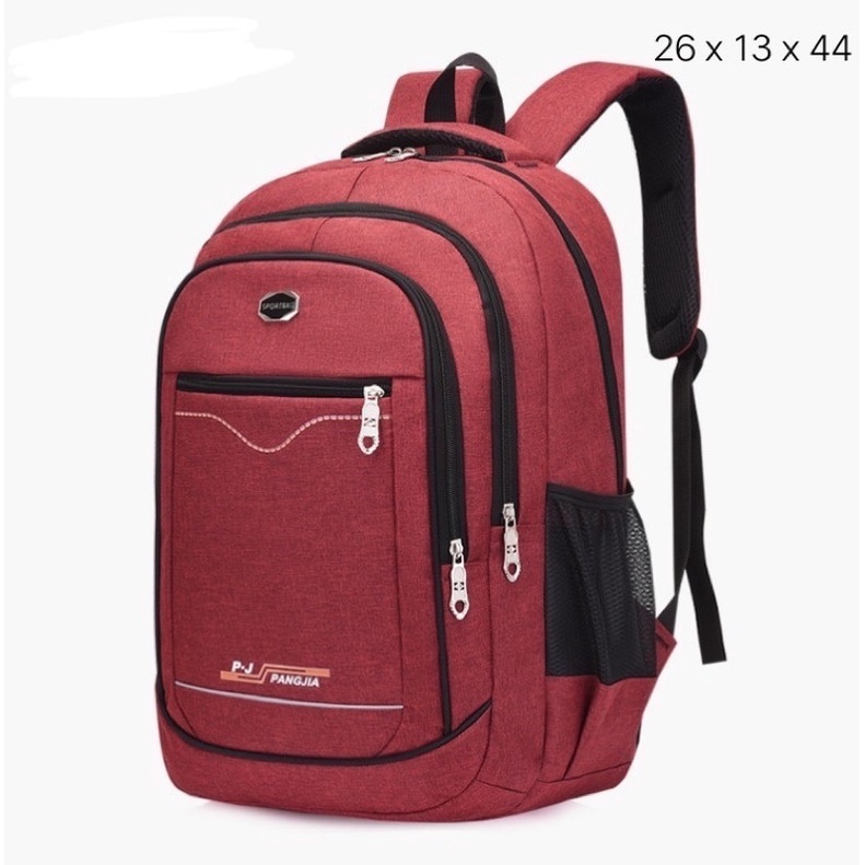 Backpack pria Pangjia tas ransel pria tas ransel laptop backpack polos simple backpack denim pria tas sekolah anak tas kerja polos simple