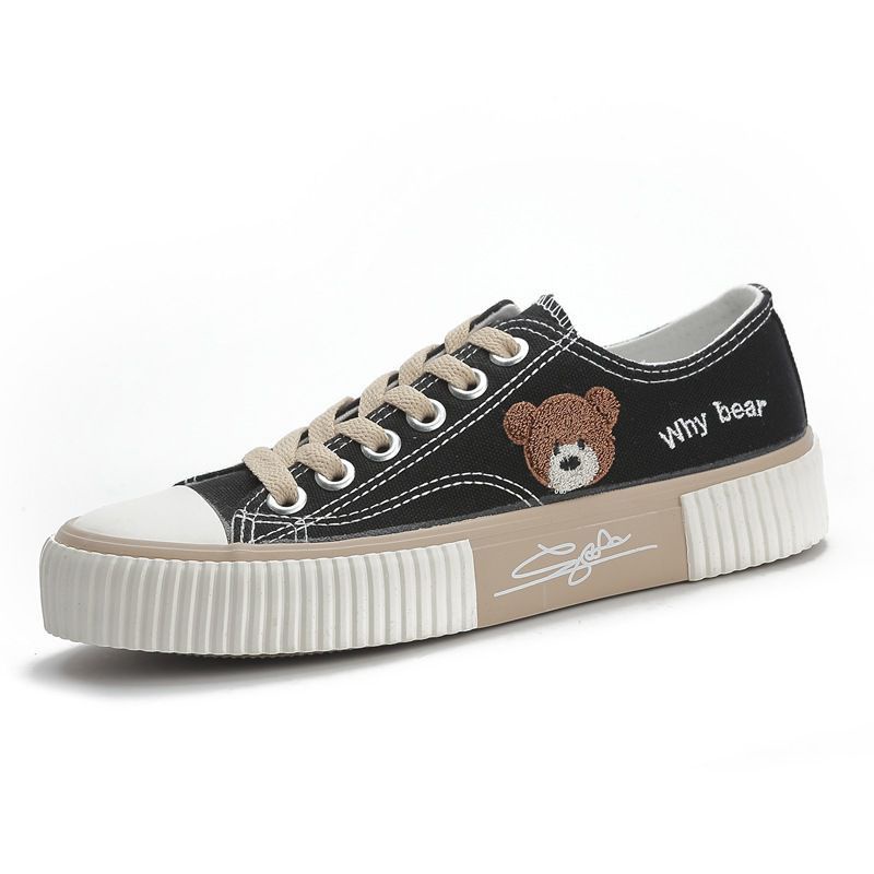 Sepatu Sneakers Wanita Bordir WHY-Bear WHY-01