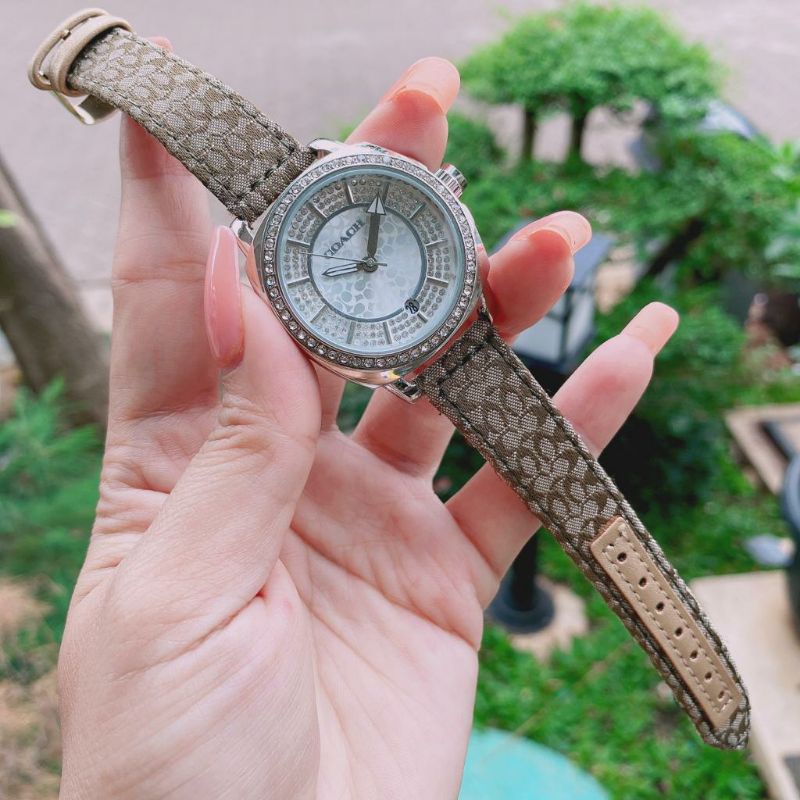 Jam Tangan Wanita Coach Jam Tangan Kulit Terlaris Jam Tangan Outdoor Pria Wanita Bisa COD