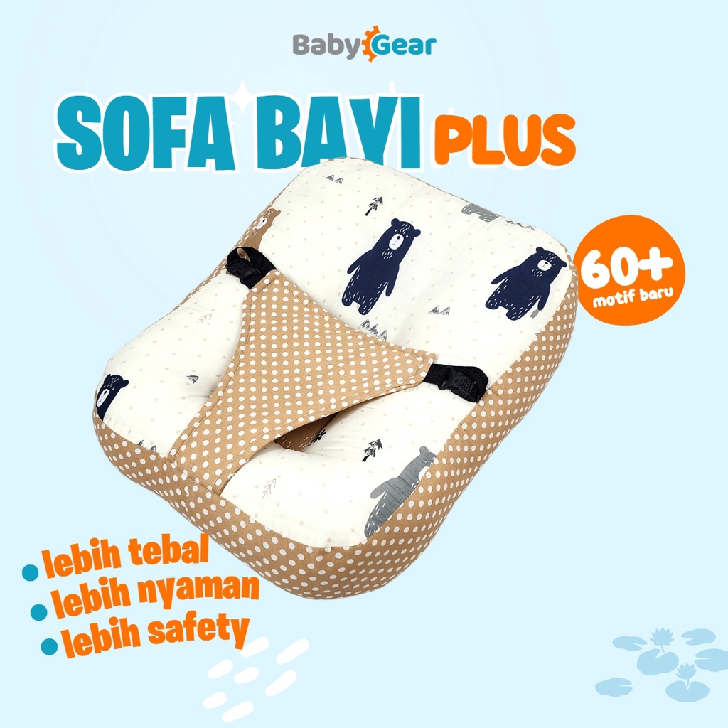 Sofa Bayi Plus Sabuk Pengaman - Katun Catra Premium