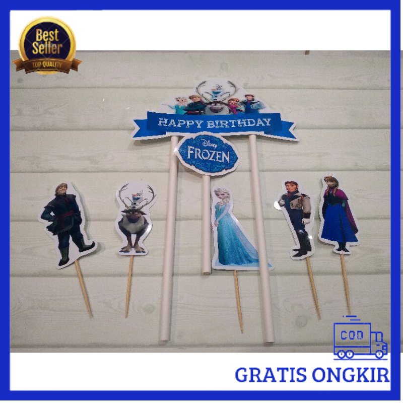 

[Bisa COD] TOPPER STIK KERTAS FROZEN -Terlengkap-Termurah-Berkualitas