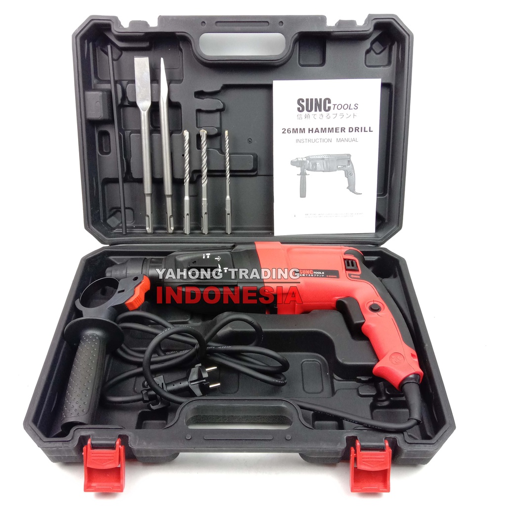 SUNC TOOLS Hammer Drill S-EH005 Mesin Bor Listrik Mesin Bobok Tembok Beton 26mm