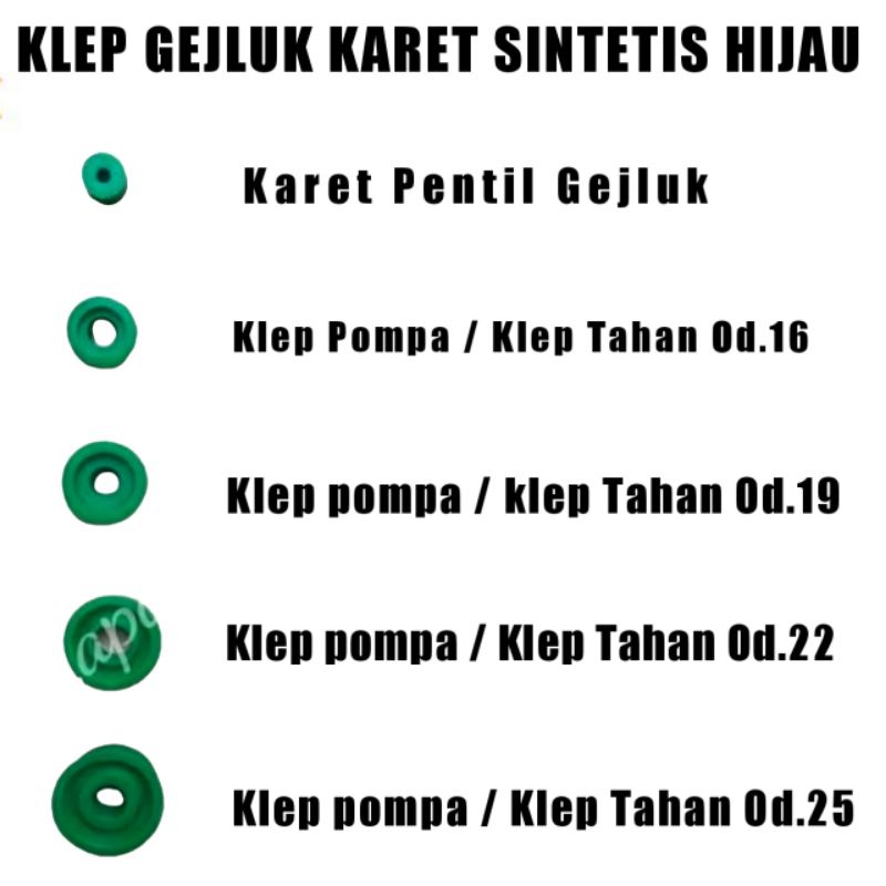Klep gejluk klep pentil penahan / Klep penahan tabung gejluk