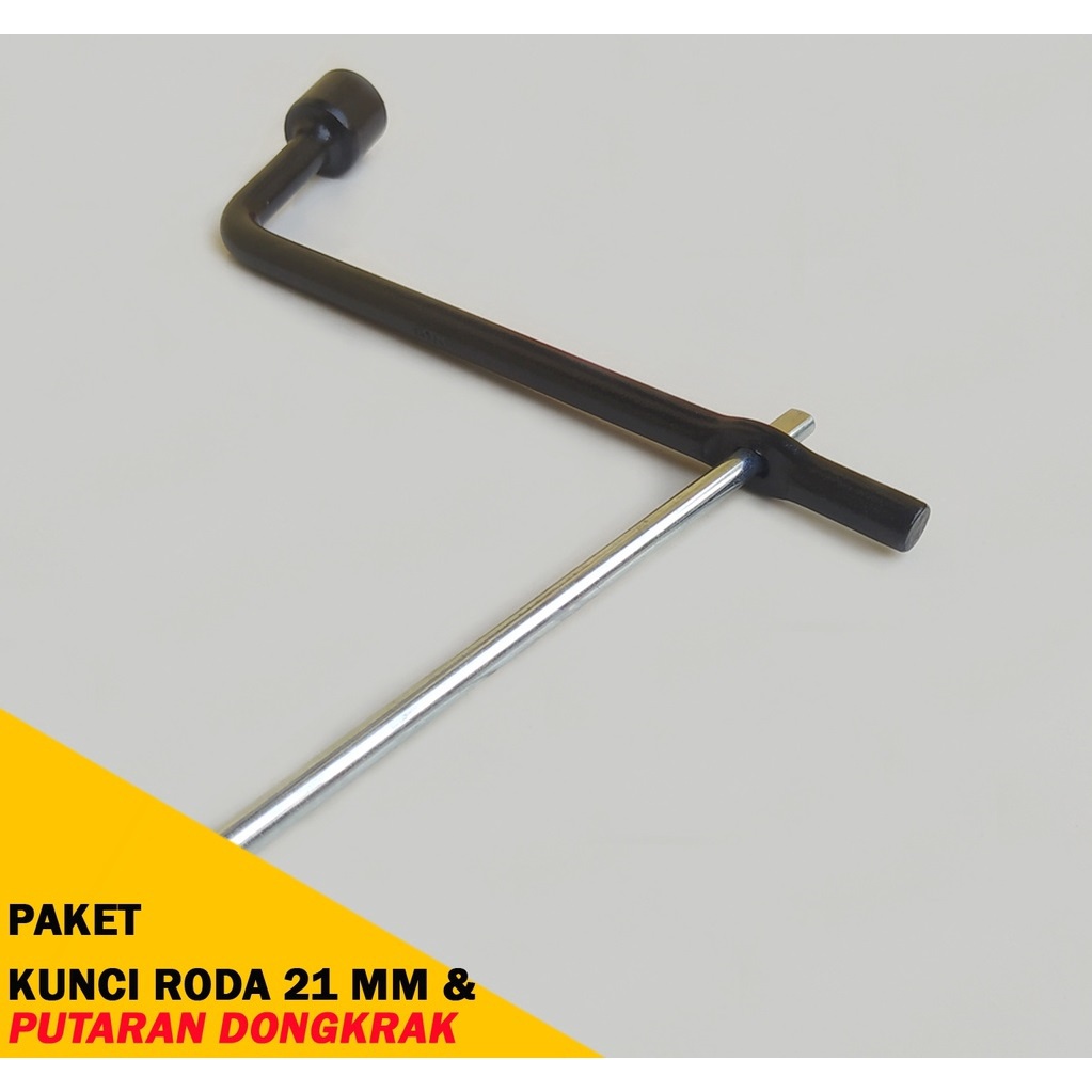 Kunci Roda Mobil 21 MM &amp; Putaran Dongkrak Metena Original