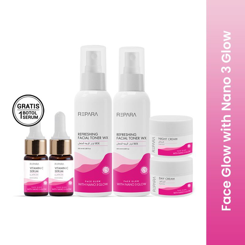 REPARA Paket Skincare Face Glow With Nano | Kulit Normal