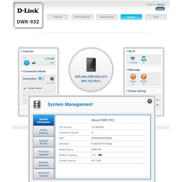 Modem D-Link DWR-932C C1