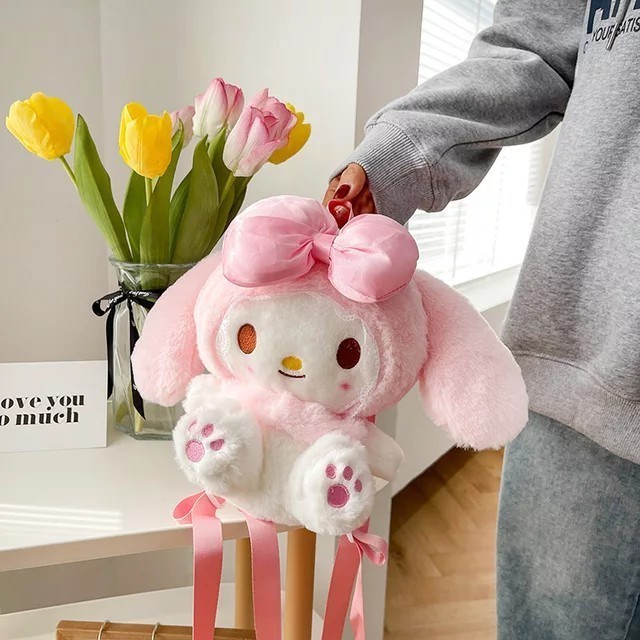 Tas Ransel Anak Cute Kitty Pelangi / Tas Boneka Karakter / Ransel Anak