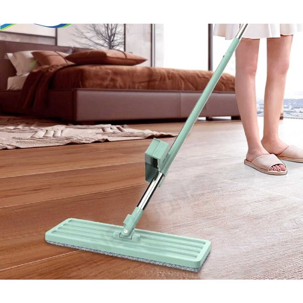 Alat Pel Lantai Ultra Super Mop Kain Lap Pembersih Kuman Kotoran Menempel Magic Simple Easy portable
