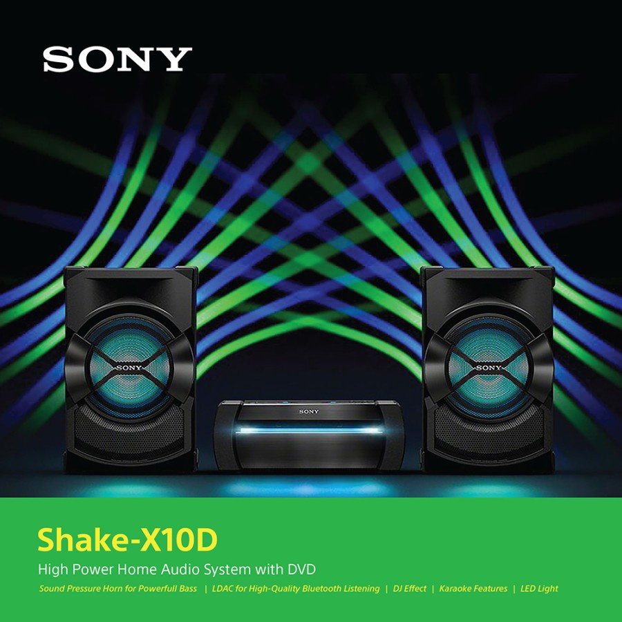 Sony SHAKE-X10D X10 D High Power Home Audio System Bluetooth Speaker