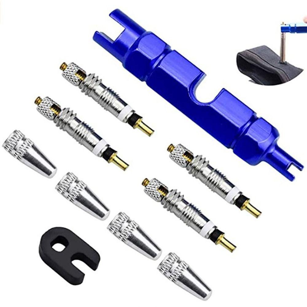 Populer 1set French Presta New Pengganti Plus Cabut Alat Cores+Valve