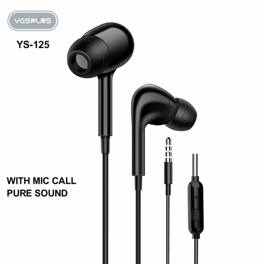 Handsfree Android Hifi Sound Wired 4D YESPLUS YS-125 Headset - YS-125 headset handphone earphone kabel