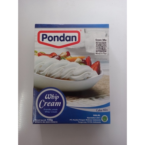 

PONDAN WHIP CREAM 150gr