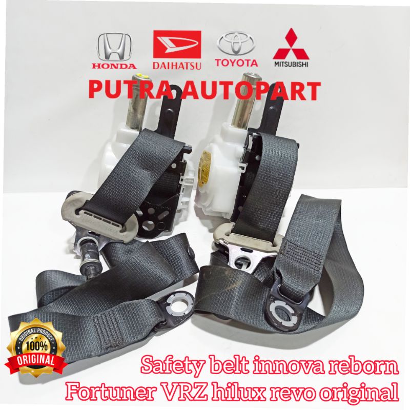 seatbelt safety belt sabuk pengaman innova reborn fortuner vrz hilux revo 2016up original