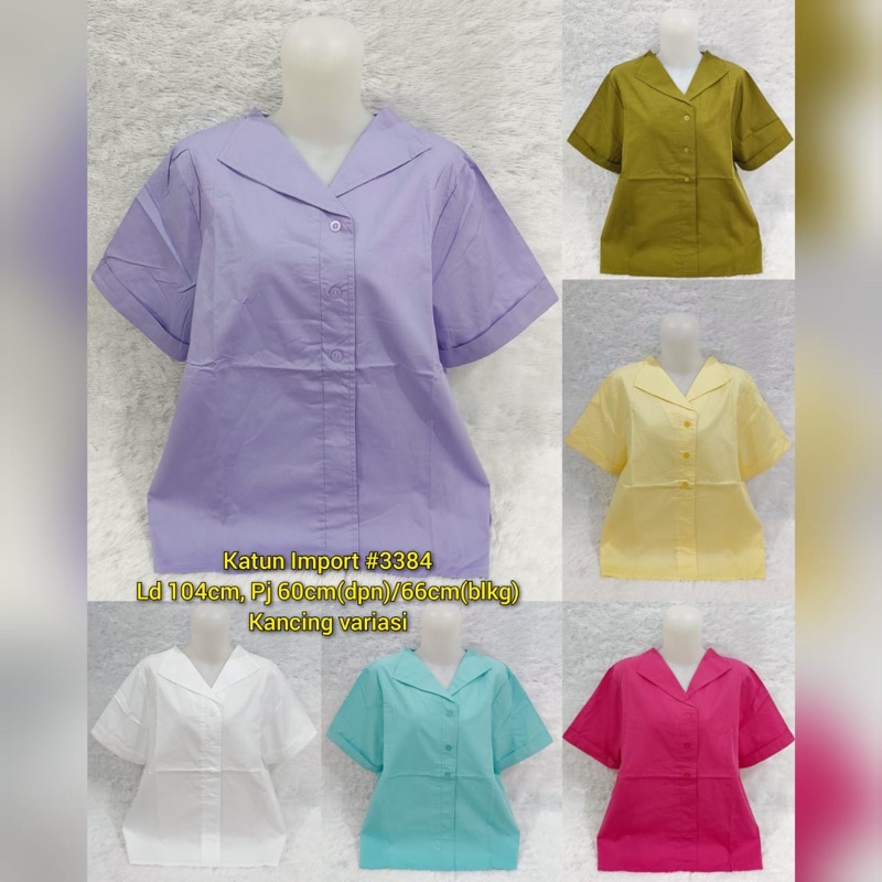 BLUS KATUN BORDIR IMPORT/ATASAN IMPORT/BLOUSE BANGKOK