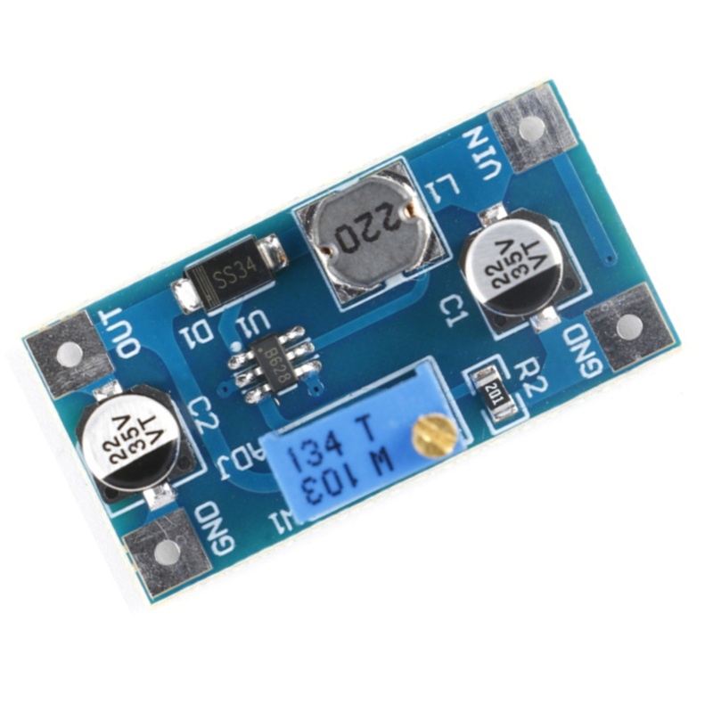 Btsg XH-M415 SX1308 DC-DC Step UP Boost Converter Module Peak 2A Adjustable 2V-24V Ke 3V 28V