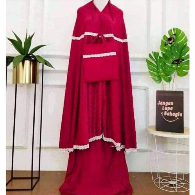 mukena plisket anak tanggung usia 8-13tahun