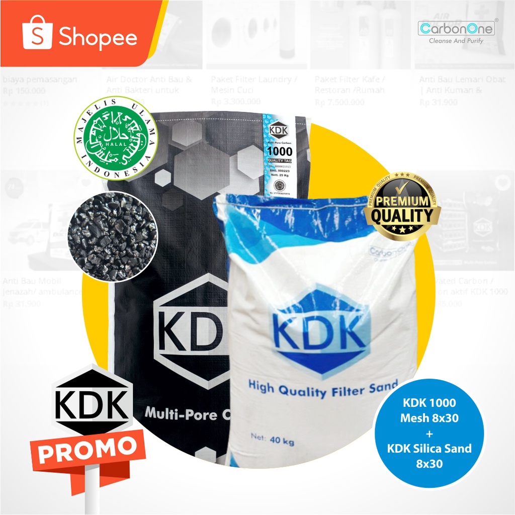 Media Filter air KDK PDAM Karbon iodine 1000 + pasir silika