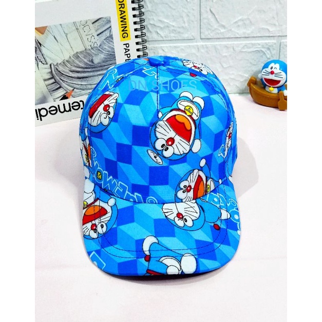 Topi Baseball Anak Perempuan dan laki laki Karakter Doraemon Cap. Amerika Navy Spiderman