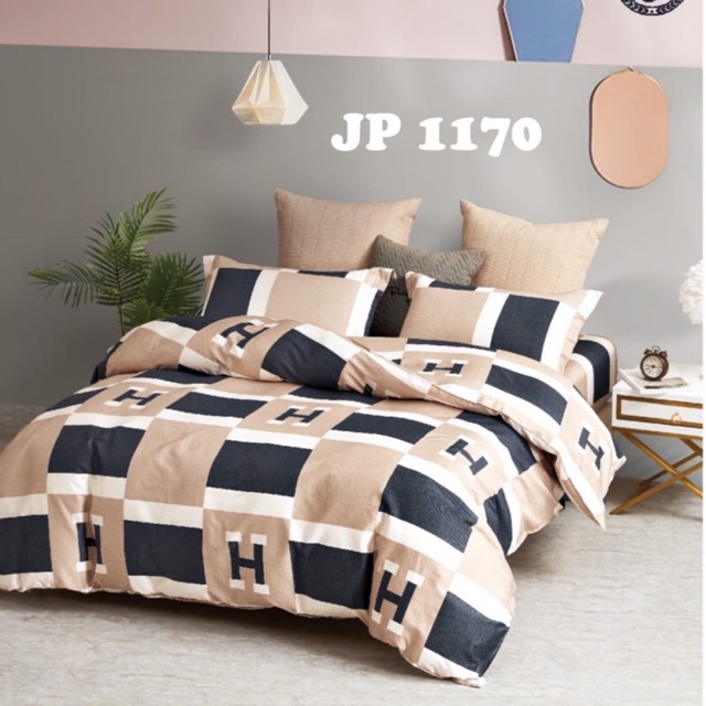 BIOSIBEDDING Sprei Katun Jepang Motif Bunga Panel Gambar Besar Sprei 4Dimensi - Sprei Custom Size