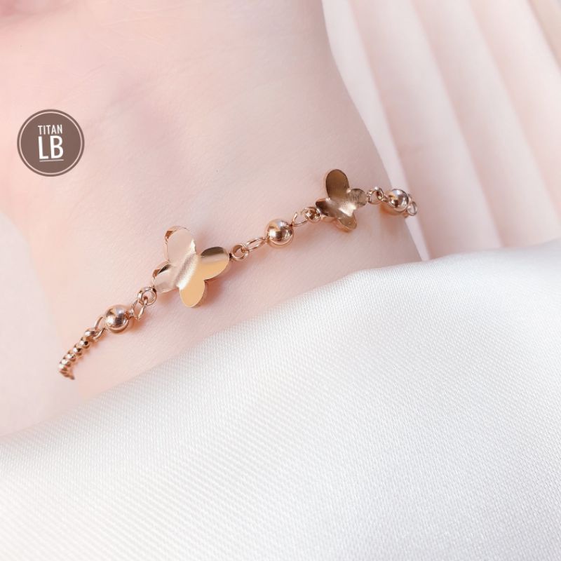 Perhiasan Gelang Tangan Rantai Wanita Titanium Cantik Dan Simple N27102201