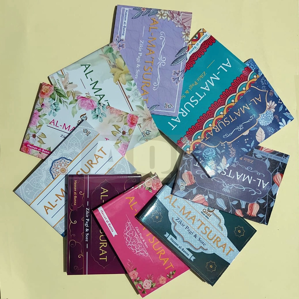 Buku Dzikir Pagi &amp; Petang Al-Ma'tsurat Ukuran Saku | Motif Cantik &amp; Keren | Qaaf