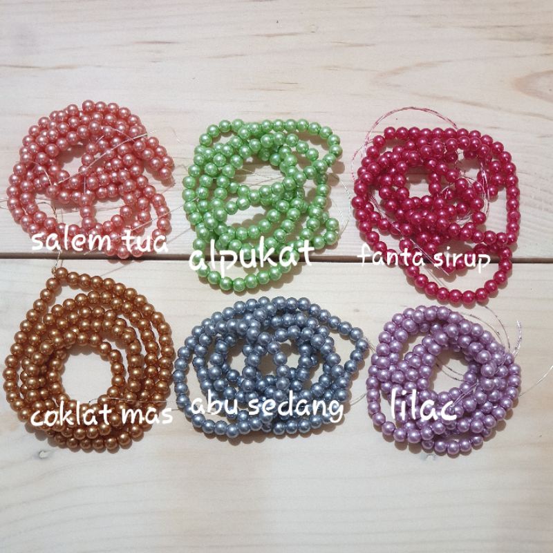 Mutiara berat/sintetis 6mm Part 1