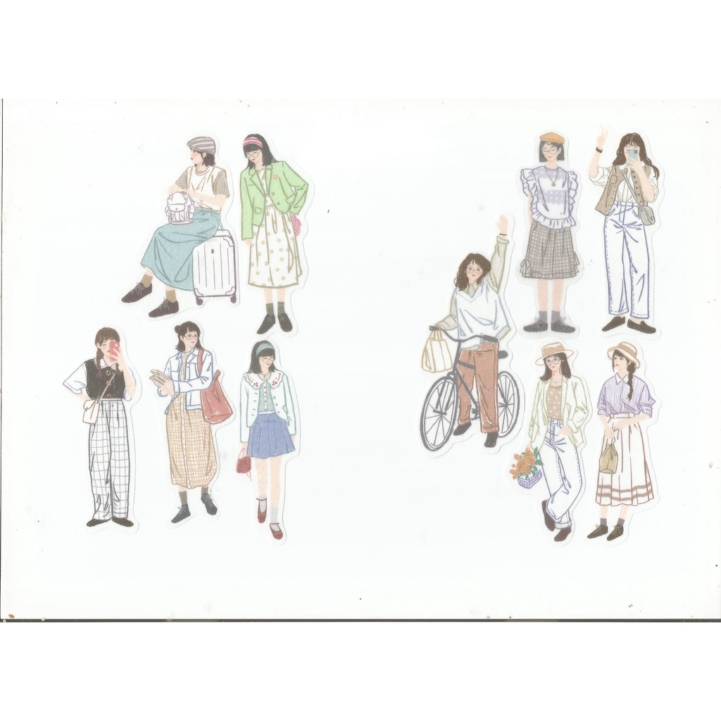 

Stiker washi gambar orang untuk jurnal/scrapbook/diary Tipe 1